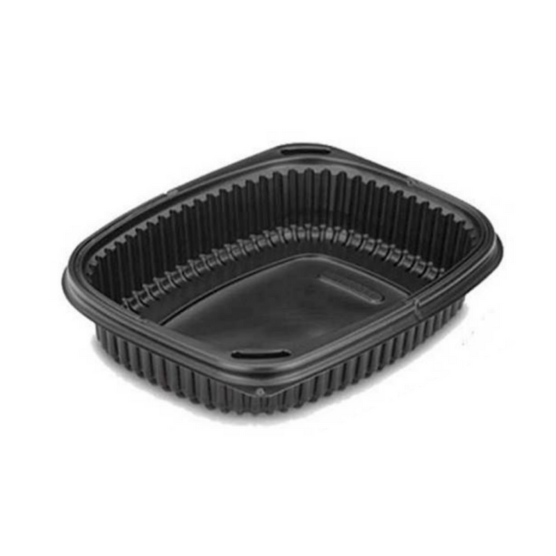 40pz Contenitori monouso per alimenti neri 100% riciclabili