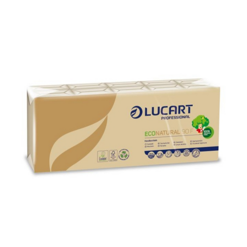 240 pacchetti Fazzoletti EcoNatural Lucart avana profumazione Latte e Miele