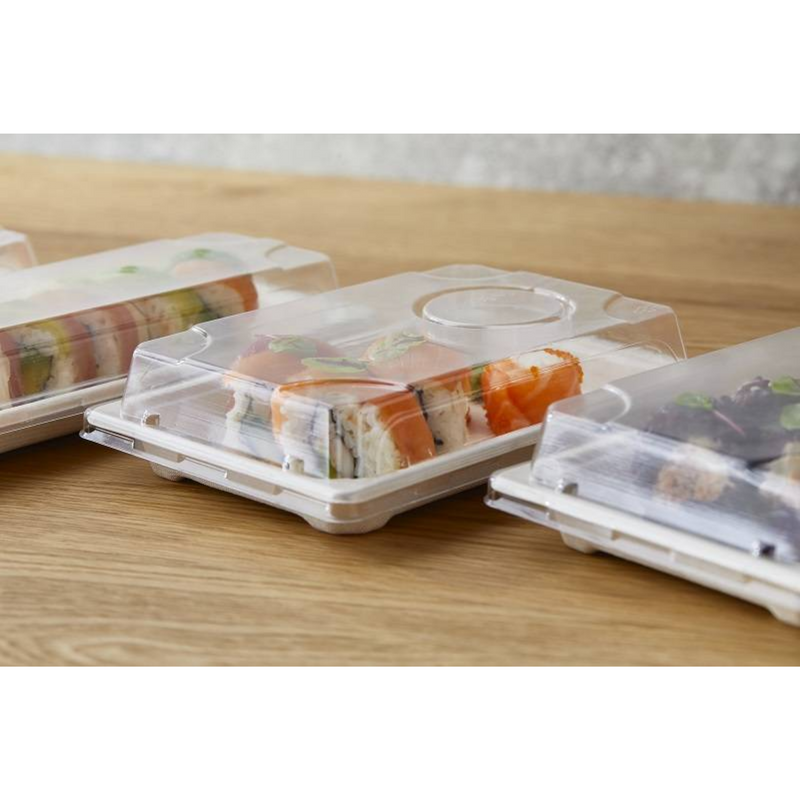 50pz Vassoi Sushi take away in polpa di cellulosa