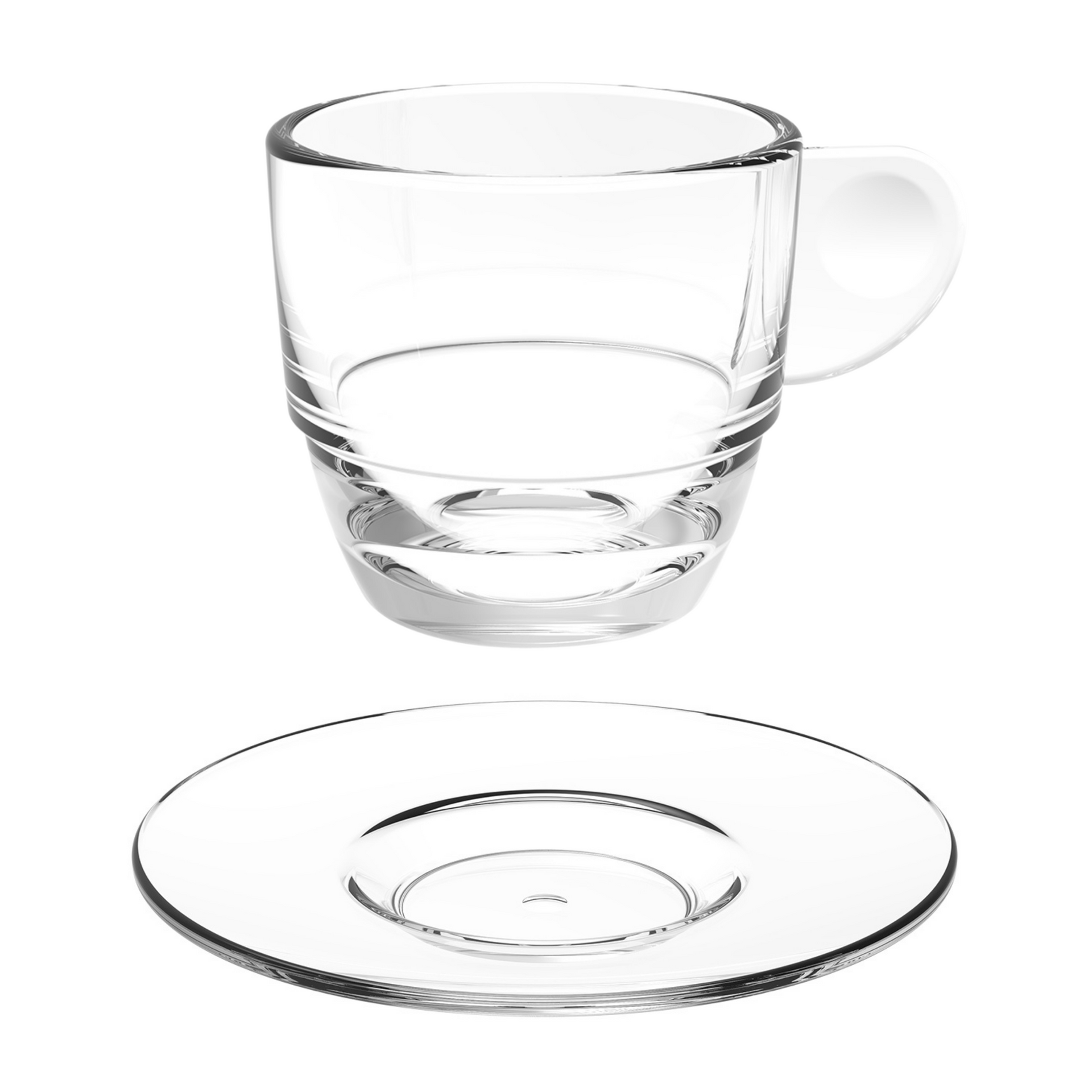 Jerxiero Set di 10 tazze infrangibili riutilizzabili, in plastica, per caffè Jerxiero Set di 10 tazze infrangibili riutilizzabili, in plastica, per caffè