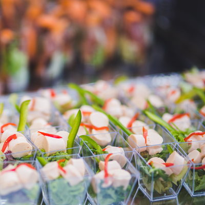 Monoporzioni finger food 100% riciclabili