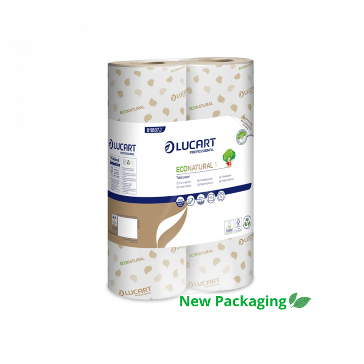 72pz Carta igienica fascettata Lucart Econatural1 100% fibre riciclate 2 veli - 811887J