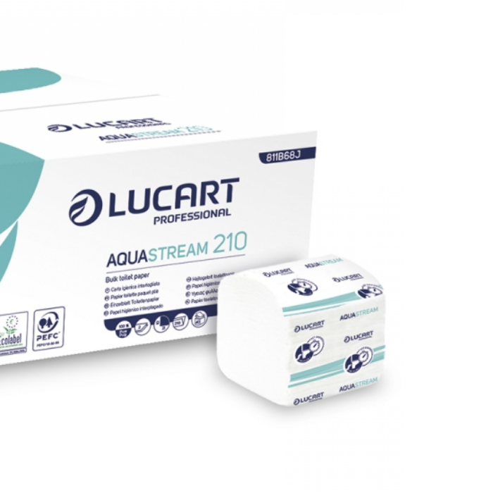 8400 fogli Carta igienica interfogliata AquaStream 210 Lucart
