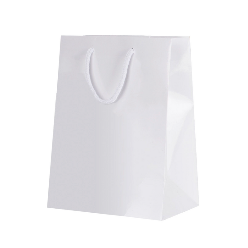 1pz Busta shopper Lusso in carta lucida 24x24 h36 cm