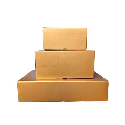 20pz Scatola per confezioni natalizie Scotton in cartone rigido skin Oro