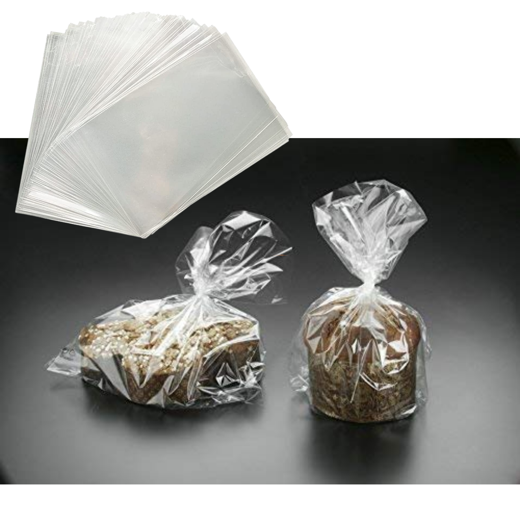 Sacchetti trasparenti cellophane (100pz) - Supermarket della carta