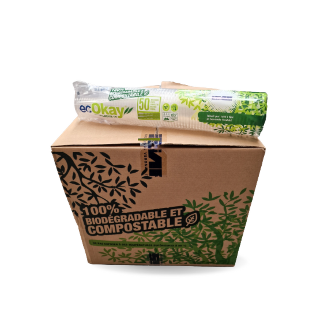Bicchieri in PLA trasparenti biodegradabili e compostabili