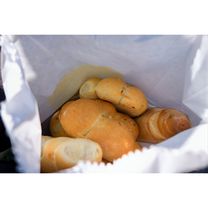 Sacchetti per pane, panini e baguette in carta kraft Bianchi