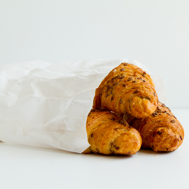 Sacchetti per pane, panini e baguette in carta kraft Bianchi