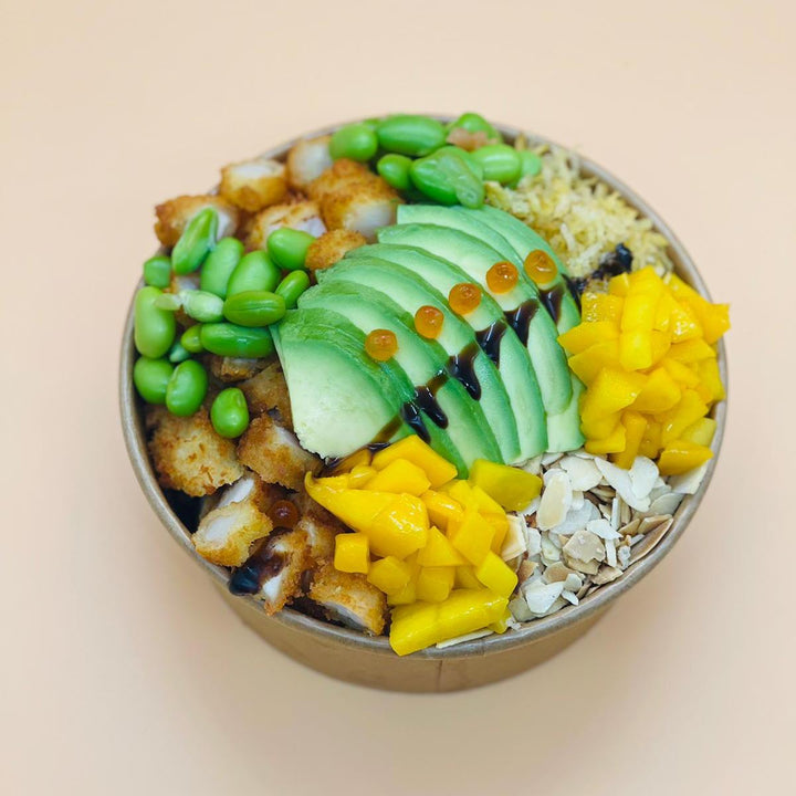 50pz Contenitore Poke e Insalata in Carta Kraft avana