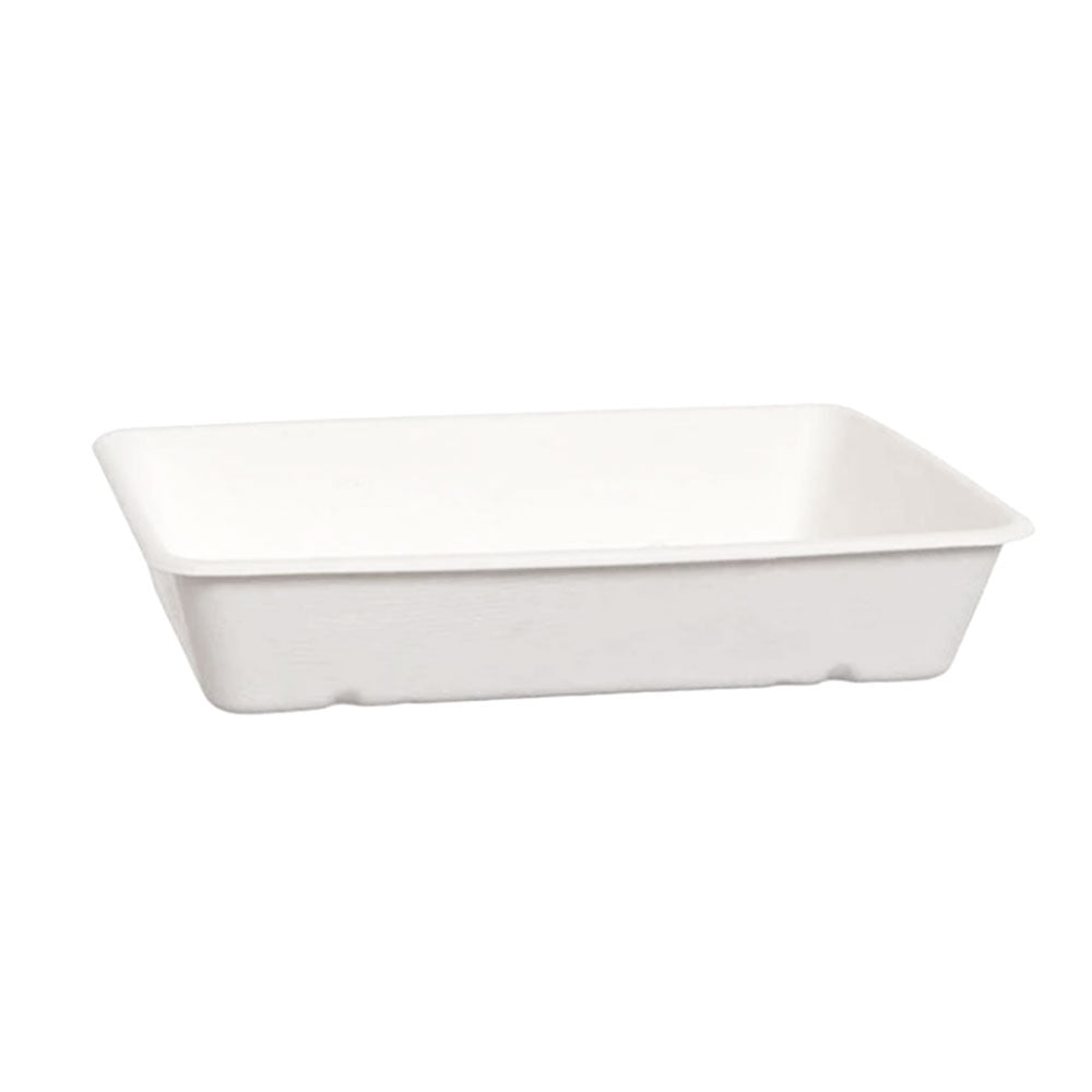 40pz Vaschette per alimenti in polpa di cellulosa 23x15,6