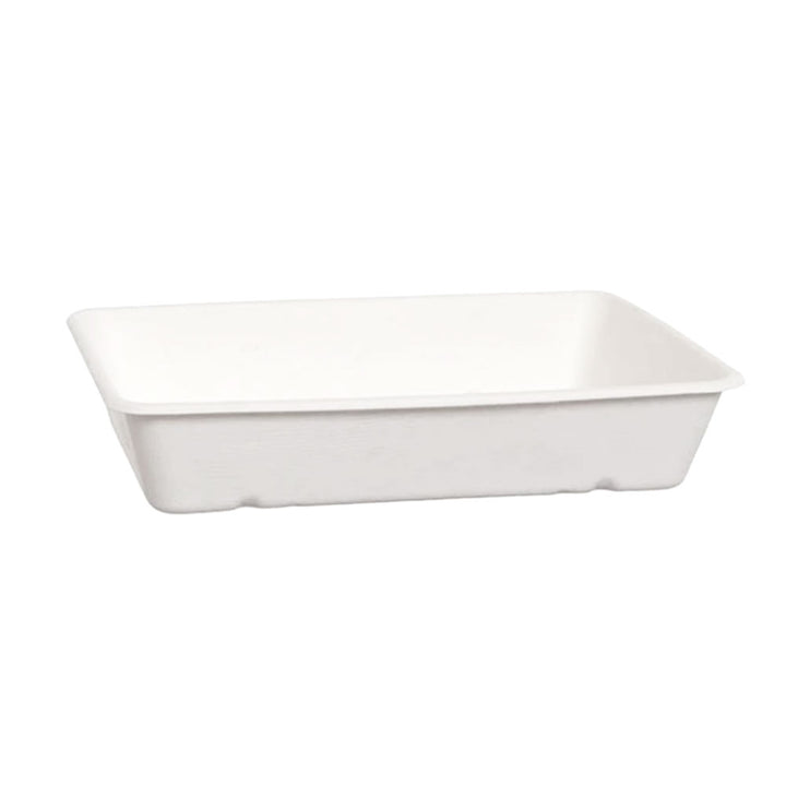 40pz Vaschette per alimenti in polpa di cellulosa 23x15,6