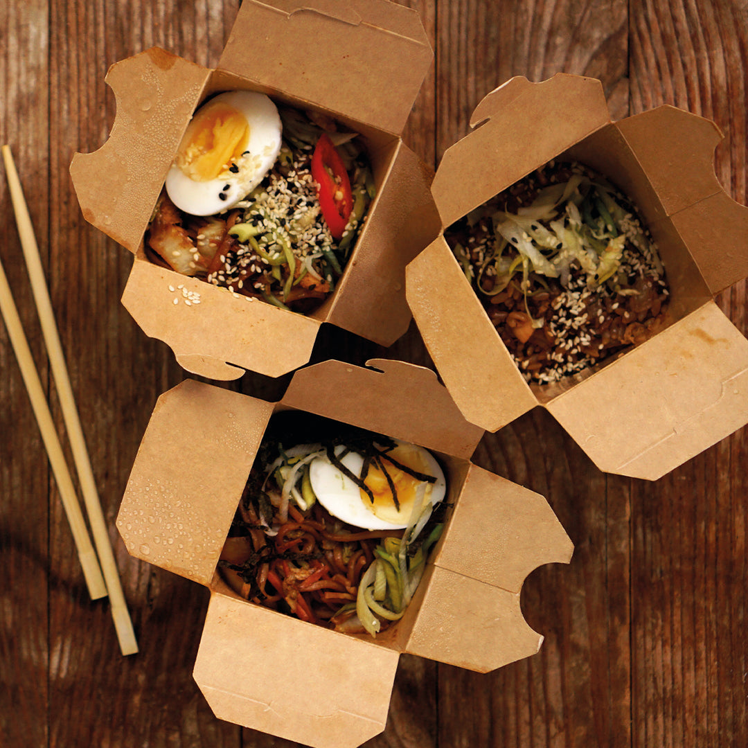 Scatola Noodles Take Away Cartoncino Avana