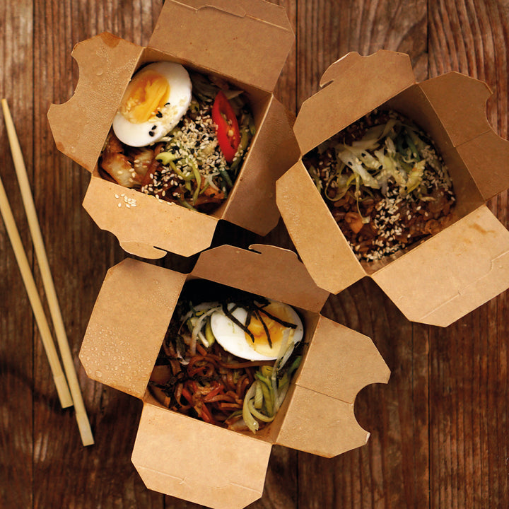 Scatola Noodles Take Away Cartoncino Avana
