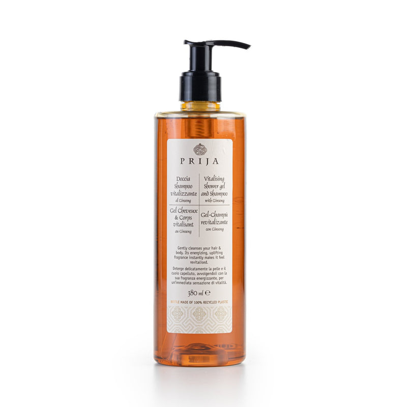 Doccia Shampoo Prija vitalizzante al ginseng Gfl - 380ml