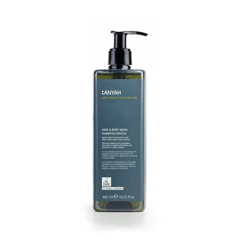 480ml Doccia Shampoo Anyah con estratto di ortica Gfl