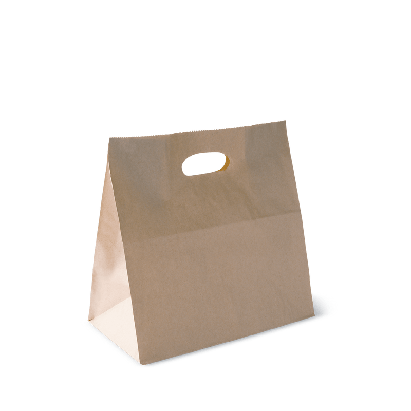 Shopper con manico fustellato Avana 28x28cm - 1pz