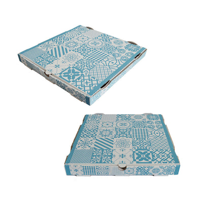 100pz Scatole Pizza in cartone rigido modello Americano 33x33cm h3,5