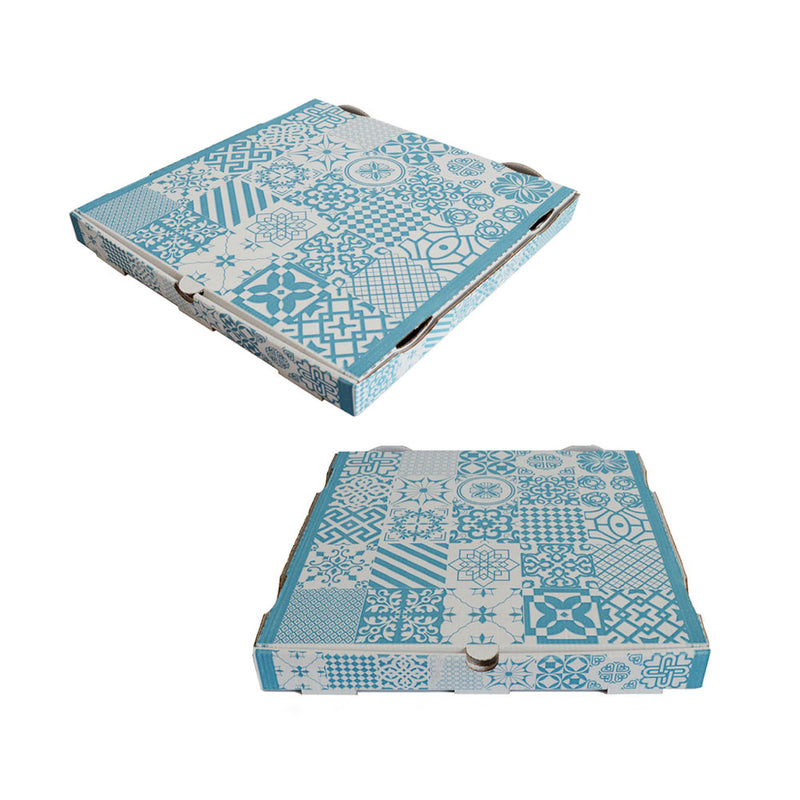 100pz Scatole Pizza in cartone rigido modello Americano 33x33cm h3,5