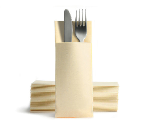 Tovagliolo con tasca portaposate in Airlaid