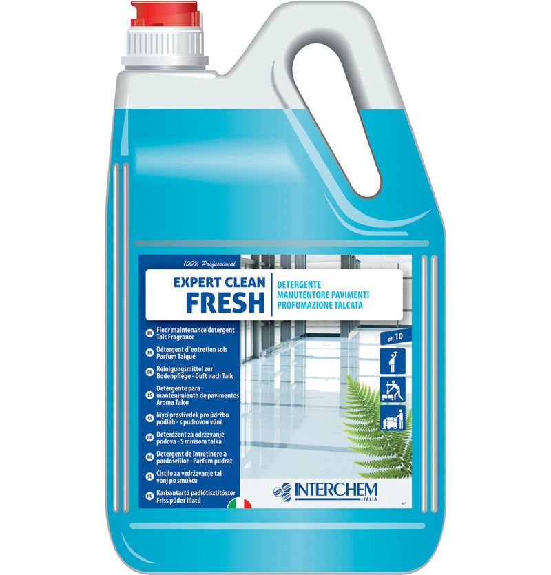 5kg Detergente Expert Clean profumazione talcata Lavapavimenti Interchem