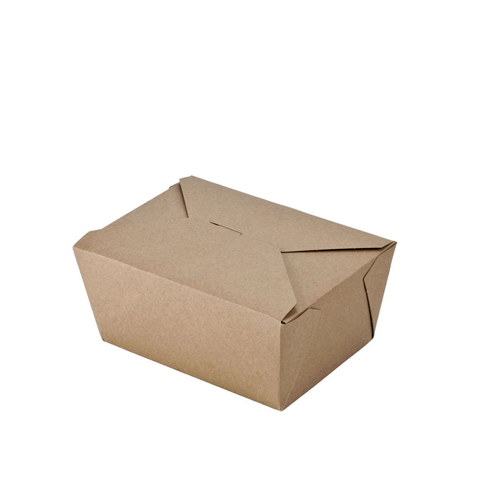Contenitori take away per alimenti in carta Kraft avana