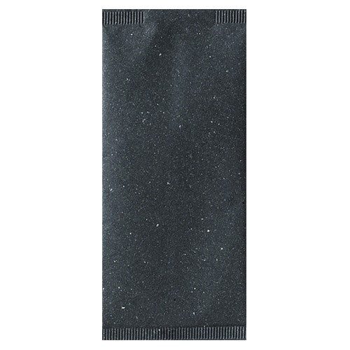Sacchetti Portaposate in Carta Antracite con Tovagliolo - 125pz