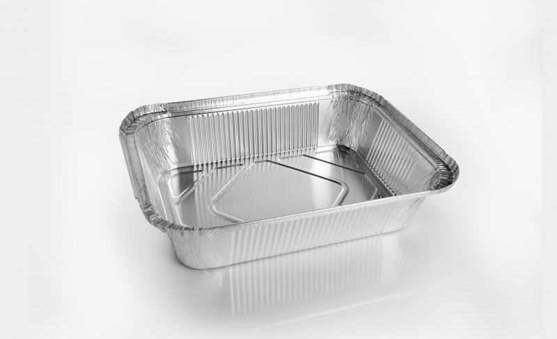 100pz Teglie contenitori ermetici in alluminio bordo L 100% riciclabil –  NaturalCart
