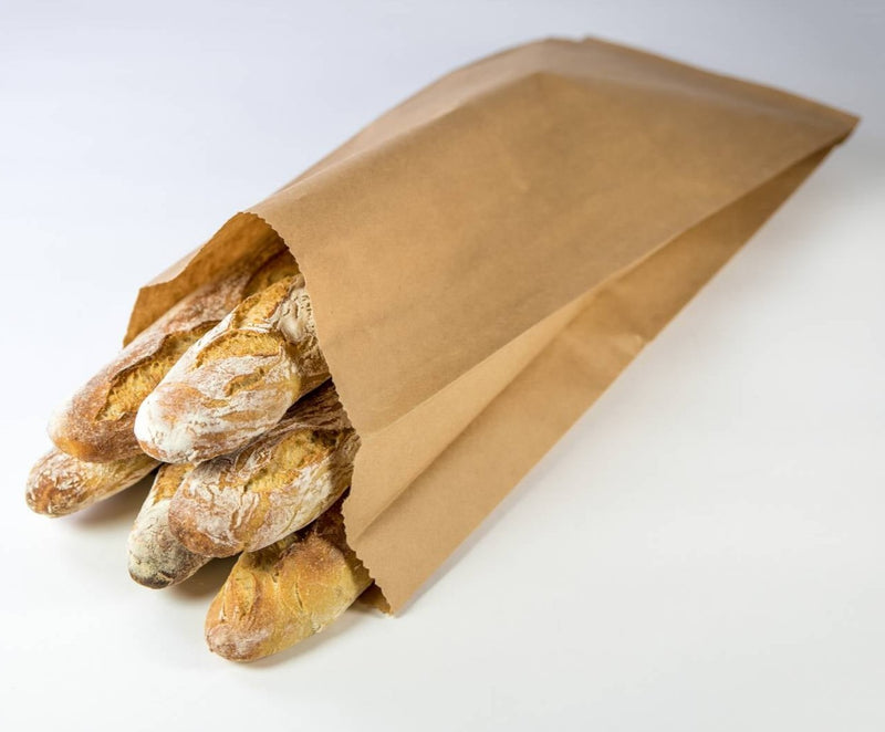 Sacchetti per pane, panini e baguette in carta kraft Avana