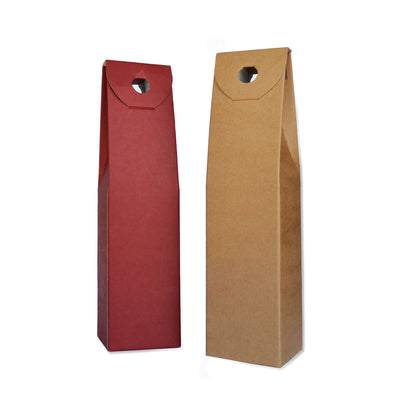 1pz Scatola portabottiglie in cartone accoppiato h38 cm