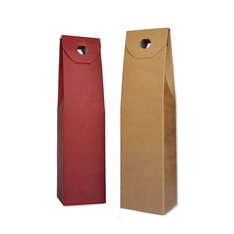 1pz Scatola portabottiglie in cartone accoppiato h38 cm